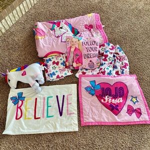JoJo Siwa Twin Bedding Set with Pillow and Unicorn ￼